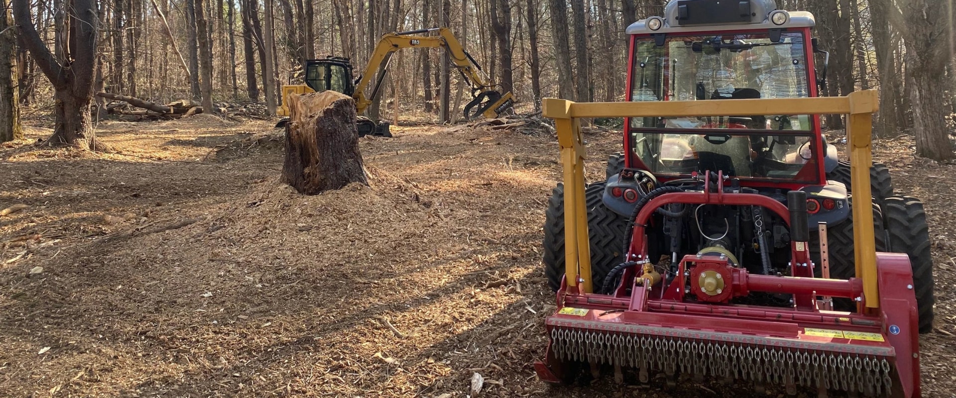 How fast can you clear land with forestry mulcher?